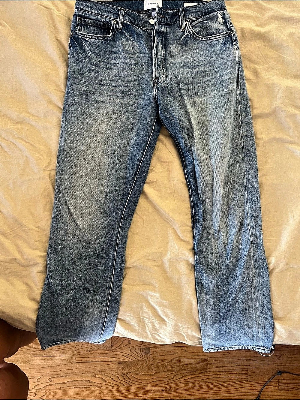 FRAME Le Slouch Straight Leg Jeans Blue Waist 28